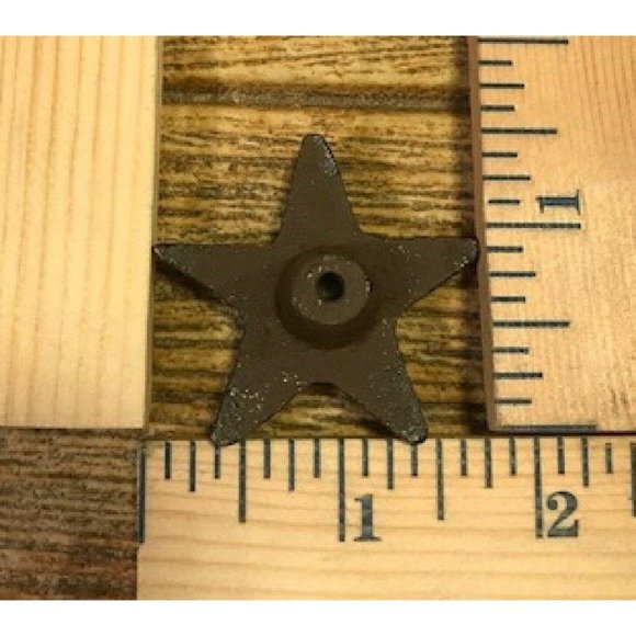 TWO Cast Iron Rustic Star Drawer Pulls 10310 - Picture 11 of 12